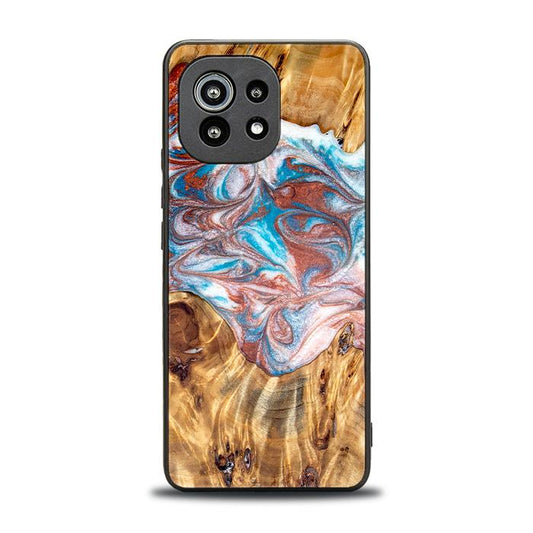 Xiaomi Mi 11 lite / 5G / 5G NE Handyhülle aus Harz und Holz - Synergy#D138