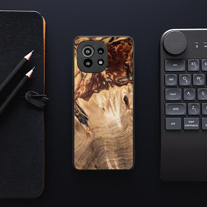 Xiaomi Mi 11 Handyhülle aus Kunstharz und Holz - SYNERGY# A100