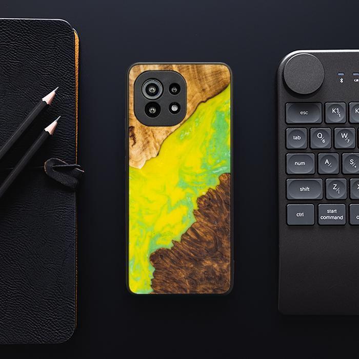 Xiaomi Mi 11 Handyhülle aus Kunstharz und Holz - SYNERGY# A12