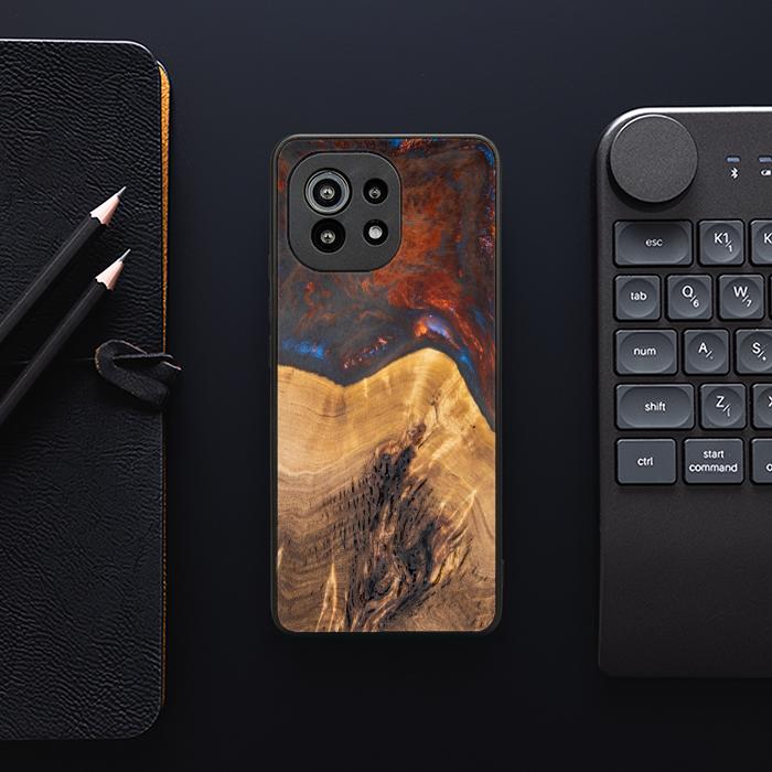Xiaomi Mi 11 Handyhülle aus Kunstharz und Holz - SYNERGY# A21