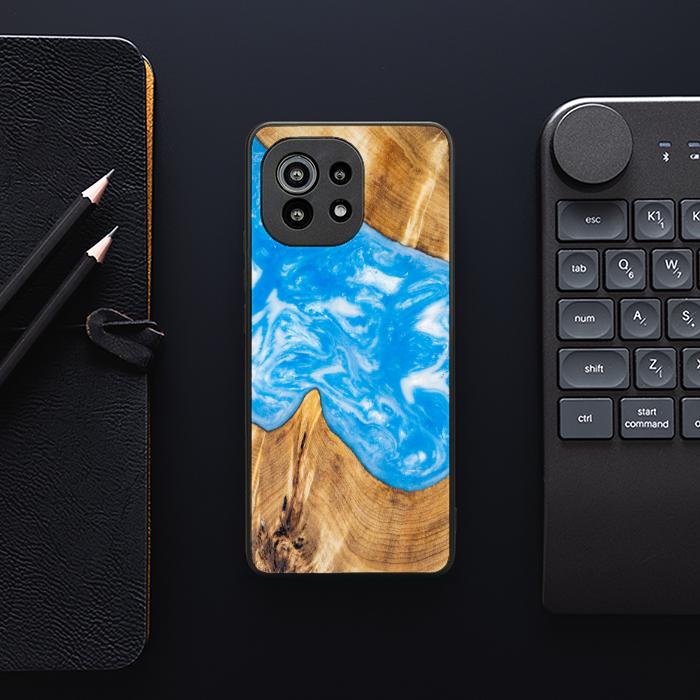 Xiaomi Mi 11 Etui na telefon z żywicy i drewna - SYNERGY# A26