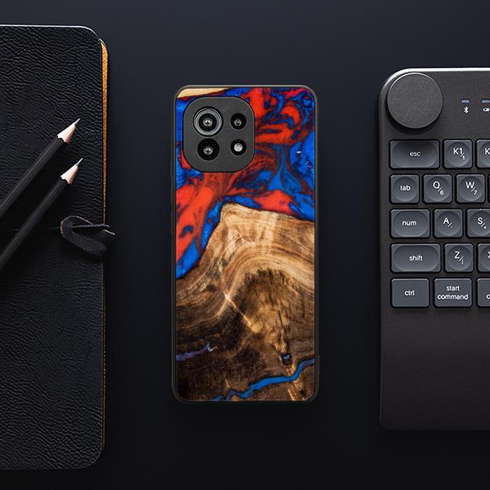 Xiaomi Mi 11 Handyhülle aus Kunstharz und Holz - SYNERGY# A82