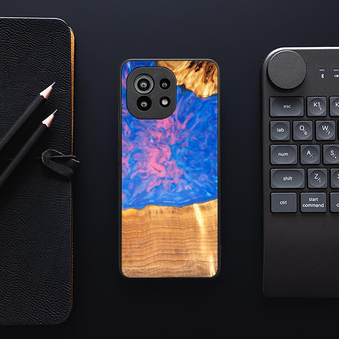 Xiaomi Mi 11 Etui na telefon z żywicy i drewna - SYNERGY#B29