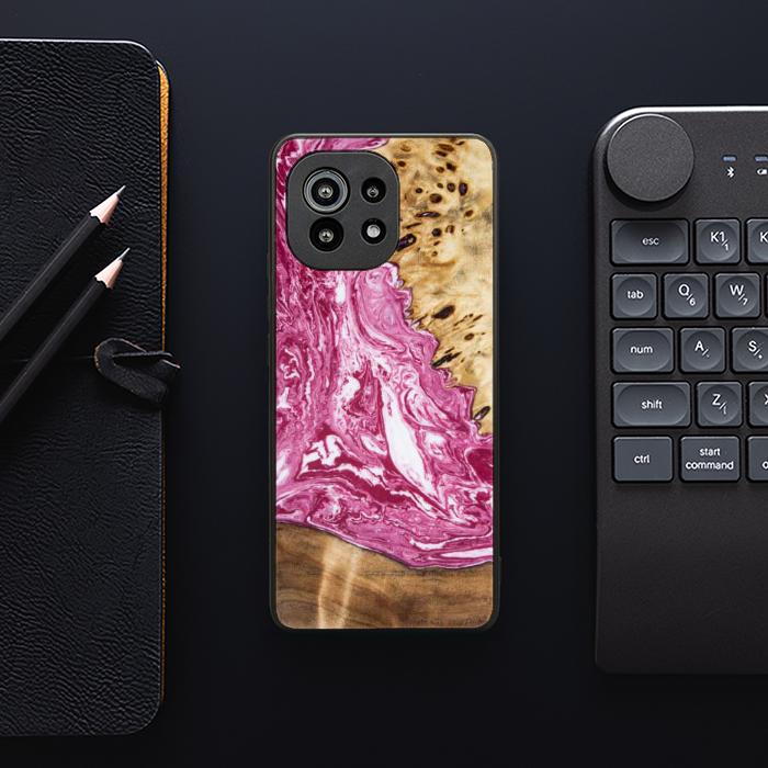 Xiaomi Mi 11 Handyhülle aus Kunstharz und Holz - Synergy#129