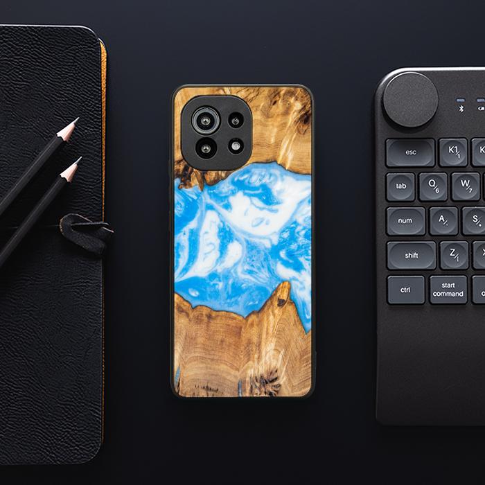 Xiaomi Mi 11 Handyhülle aus Kunstharz und Holz - Synergy# A34
