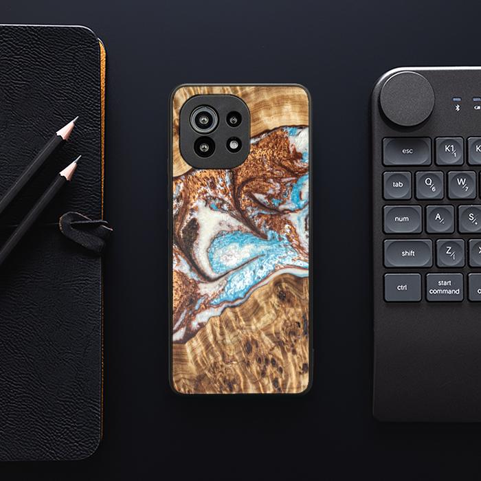 Xiaomi Mi 11 Handyhülle aus Kunstharz und Holz - Synergy#B11