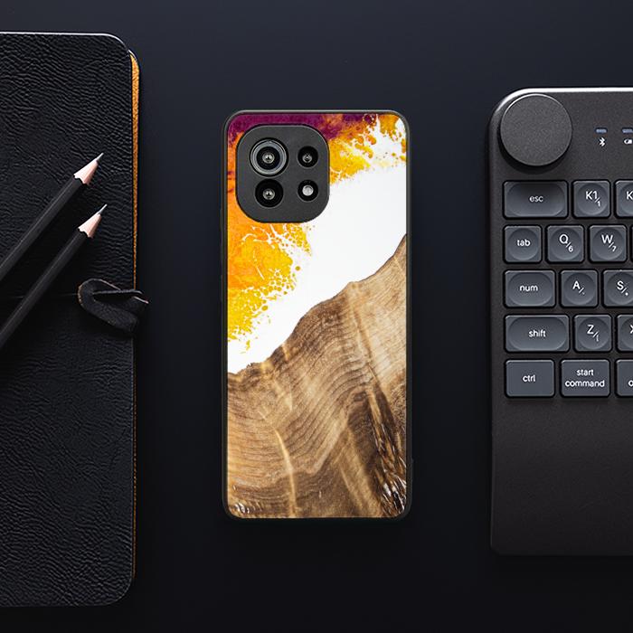Xiaomi Mi 11 Handyhülle aus Kunstharz und Holz - Synergy#C28