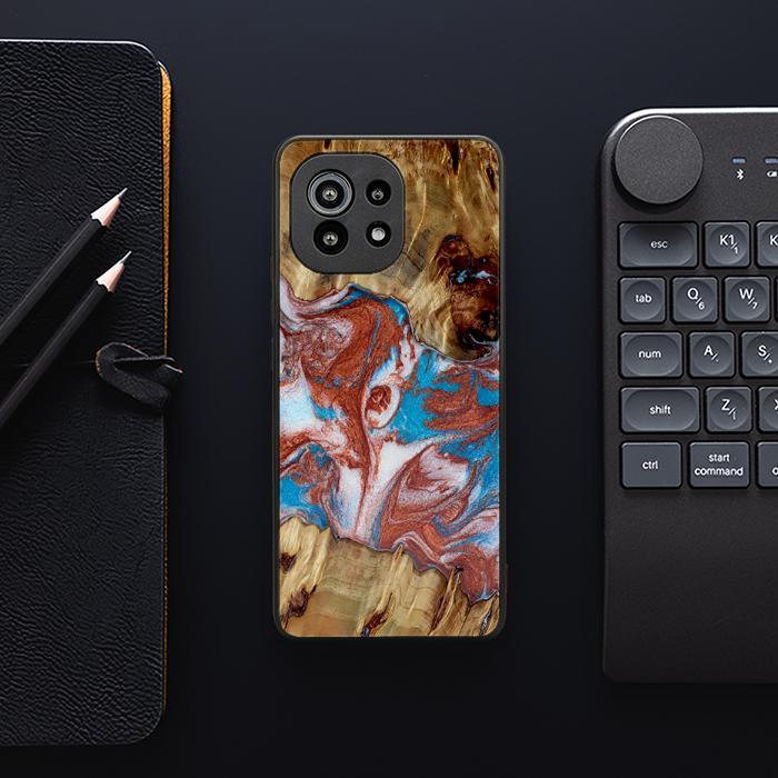 Xiaomi Mi 11 Etui na telefon z żywicy i drewna - Synergy#D103