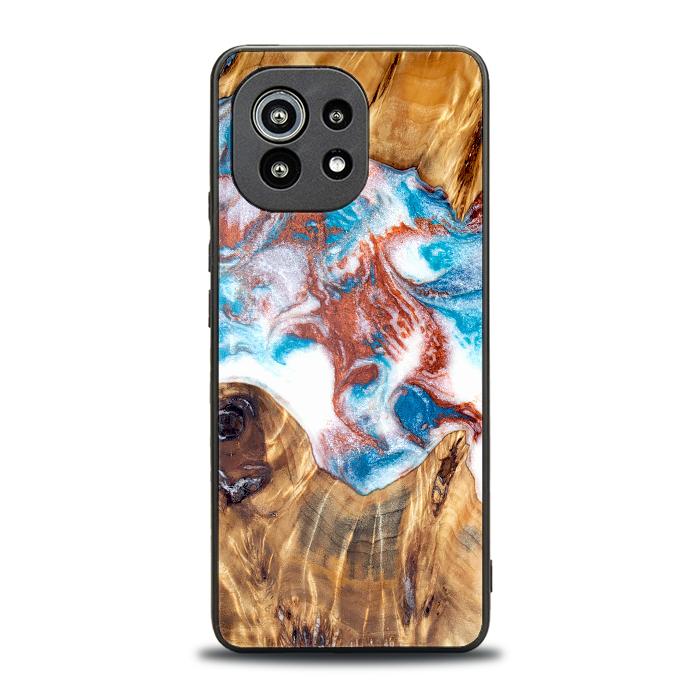 Xiaomi Mi 11 Etui na telefon z żywicy i drewna - Synergy#D125