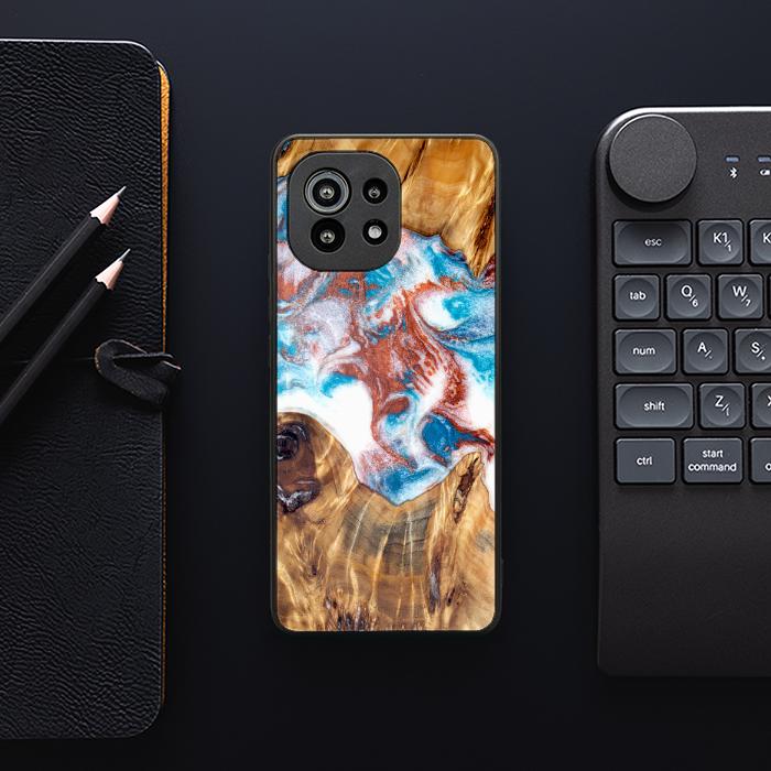 Xiaomi Mi 11 Etui na telefon z żywicy i drewna - Synergy#D125