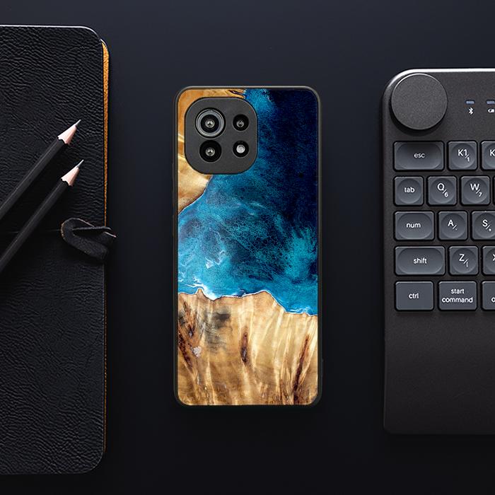 Xiaomi Mi 11 Etui na telefon z żywicy i drewna - Synergy#D127