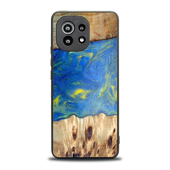 Xiaomi Mi 11 Etui na telefon z żywicy i drewna - Synergy#D128