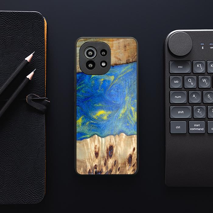 Xiaomi Mi 11 Handyhülle aus Kunstharz und Holz - Synergy#D128