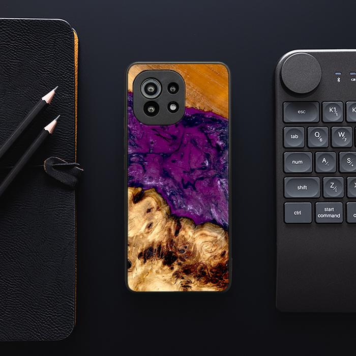 Xiaomi Mi 11 Etui na telefon z żywicy i drewna - Synergy#D130
