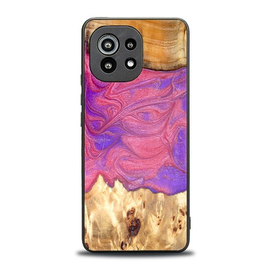 Xiaomi Mi 11 Handyhülle aus Harz und Holz - Synergy#D136