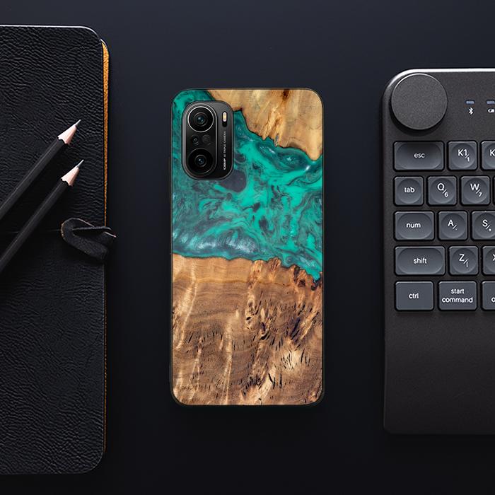 Xiaomi Mi 11i Etui na telefon z żywicy i drewna - Synergy#D111