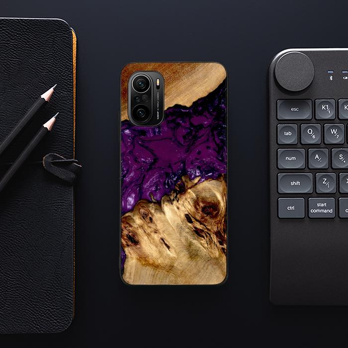 Xiaomi Mi 11i Etui na telefon z żywicy i drewna - Synergy#D113