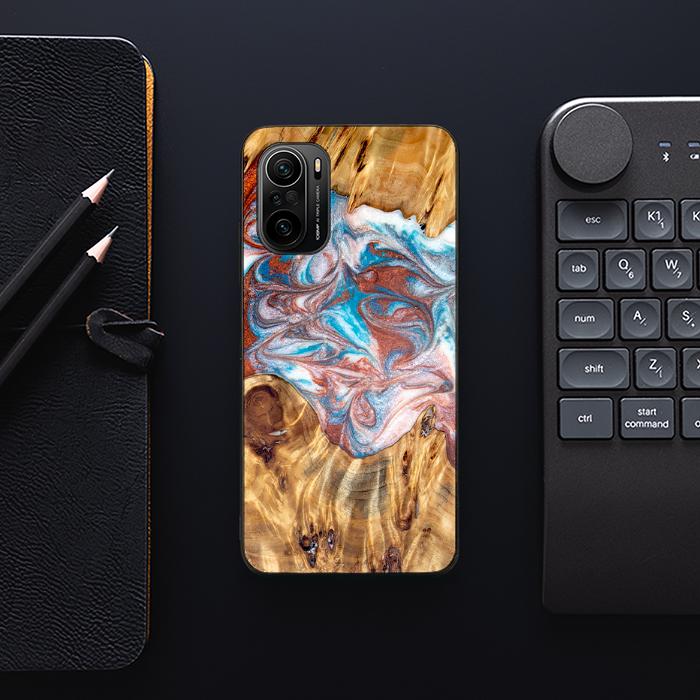 Xiaomi Mi 11i Handyhülle aus Harz und Holz - Synergy#D138
