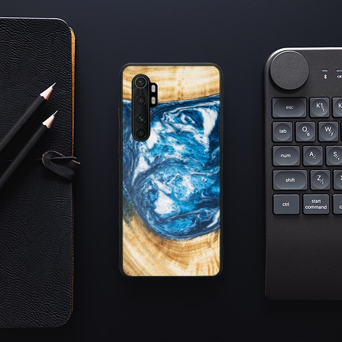 Xiaomi Mi NOTE 10 lite Etui na telefon z żywicy i drewna - SYNERGY#350