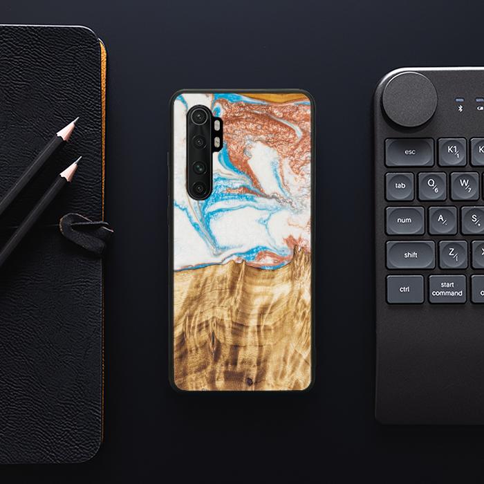 Xiaomi Mi NOTE 10 lite Etui na telefon z żywicy i drewna na 10 liter - SYNERGY#47