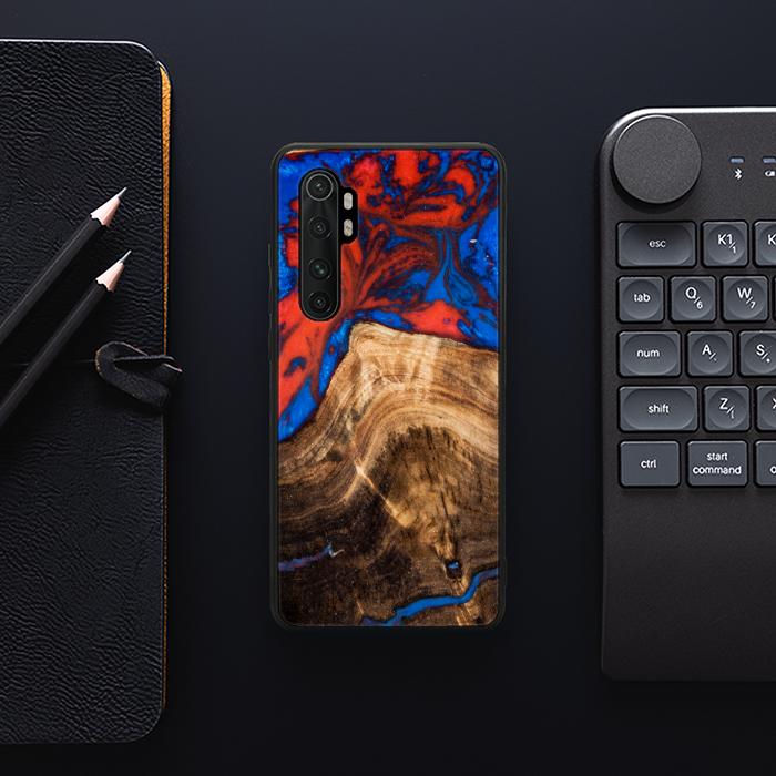 Xiaomi Mi NOTE 10 lite Etui na telefon z żywicy i drewna - SYNERGY#A82