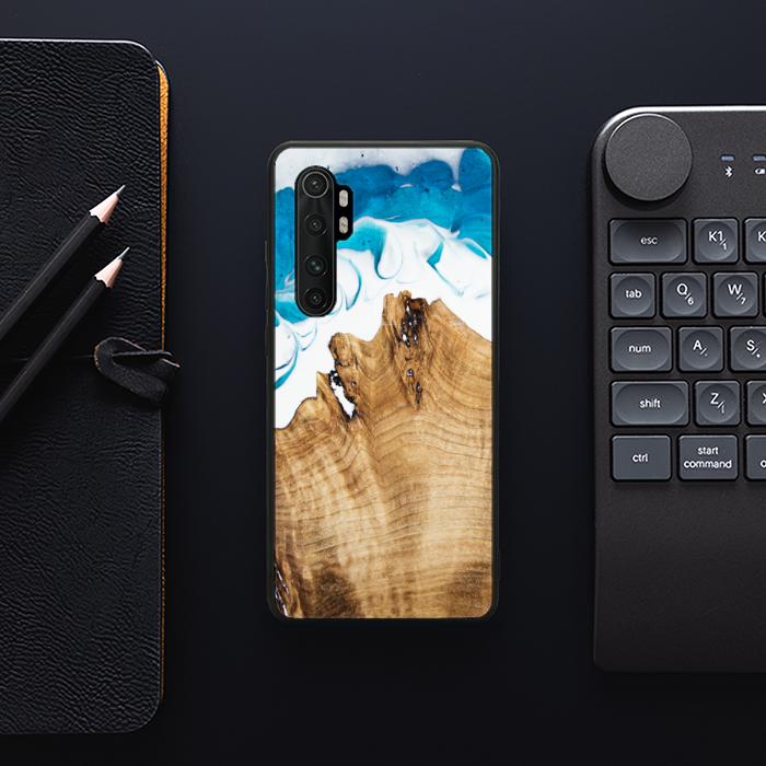 Xiaomi Mi NOTE 10 lite Etui na telefon z żywicy i drewna - SYNERGY#C41