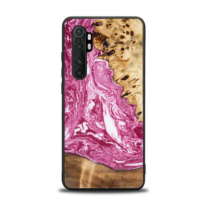 Xiaomi Mi NOTE 10 lite Etui na telefon z żywicy i drewna - Synergy#129