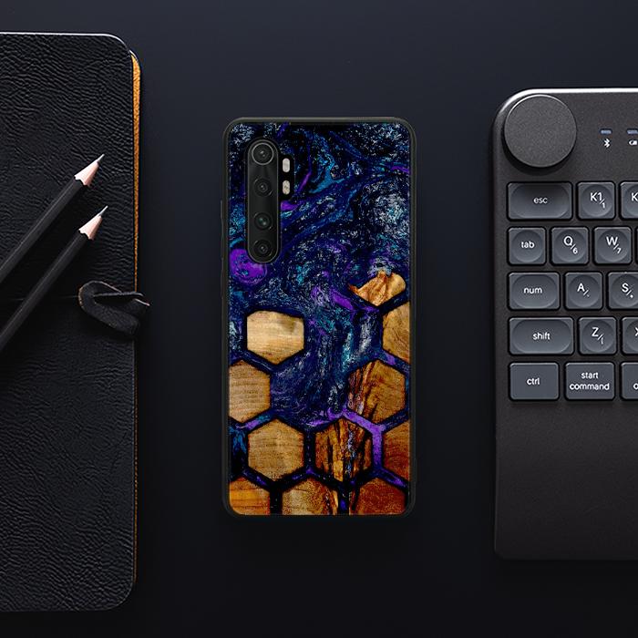 Xiaomi Mi NOTE 10 lite 10 lite Handyhülle aus Kunstharz und Holz - Synergy#D105