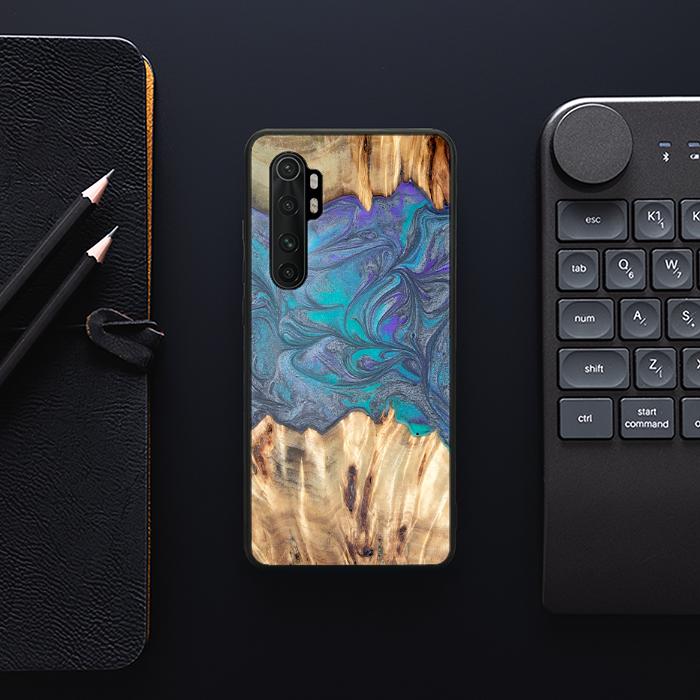 Xiaomi Mi NOTE 10 lite Etui na telefon z żywicy i drewna - Synergy#D107