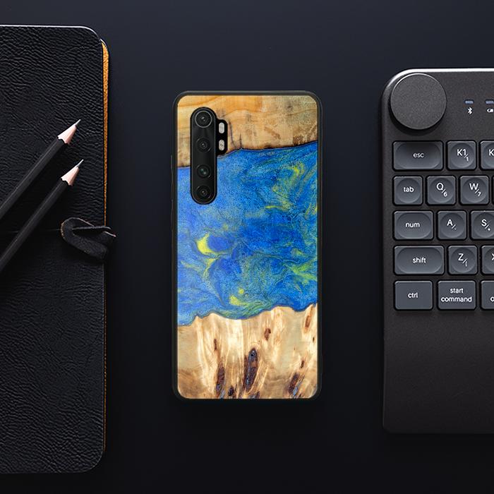 Xiaomi Mi NOTE 10 lite 10 lite etui na telefon z żywicy i drewna - Synergy#D131
