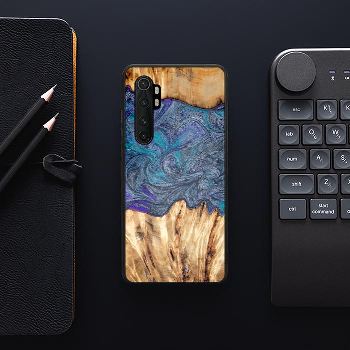 Xiaomi Mi NOTE 10 lite Etui na telefon z żywicy i drewna - Synergy#D132