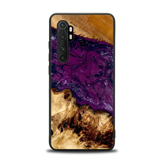 Xiaomi Mi NOTE 10 lite Handyhülle aus Harz und Holz - Synergy#D134