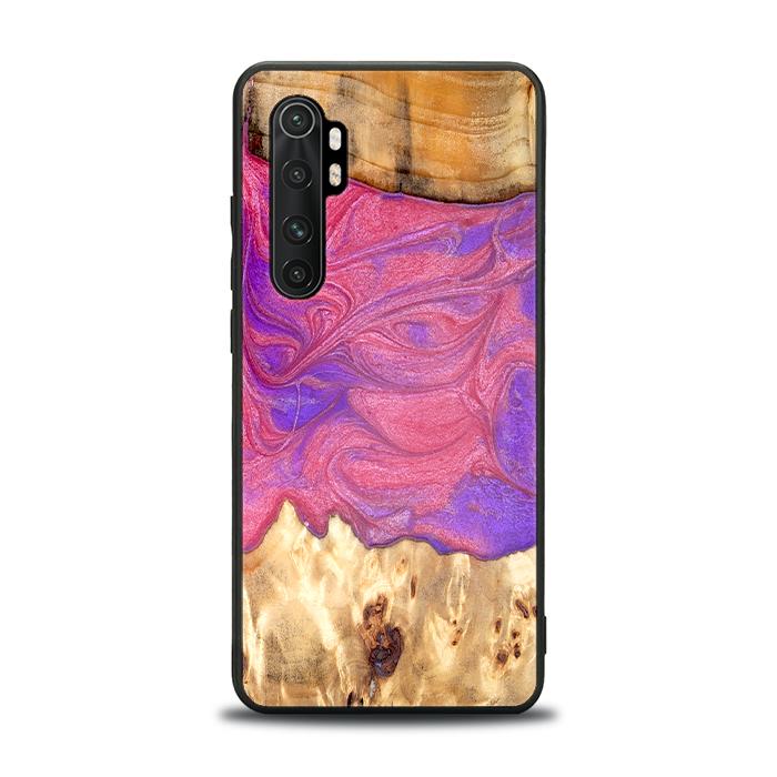 Xiaomi Mi NOTE 10 lite Handyhülle aus Harz und Holz - Synergy#D136