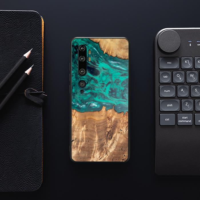 Xiaomi Mi NOTE 10 / 10 Pro Handyhülle aus Harz und Holz - Synergy#D112