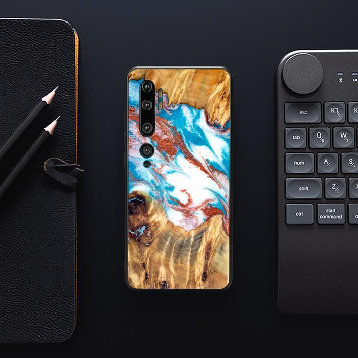 Xiaomi Mi NOTE 10 / 10 Pro Handyhülle aus Harz und Holz - Synergy#D137