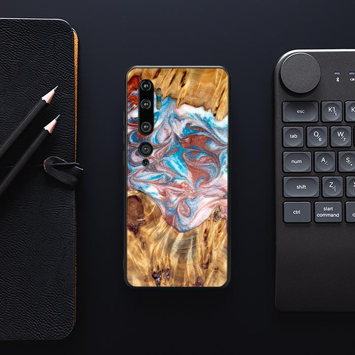 Xiaomi Mi NOTE 10 / 10 Pro Handyhülle aus Harz und Holz - Synergy#D138