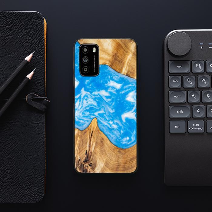 Xiaomi POCO M3 Etui na telefon z żywicy i drewna - SYNERGY# A26
