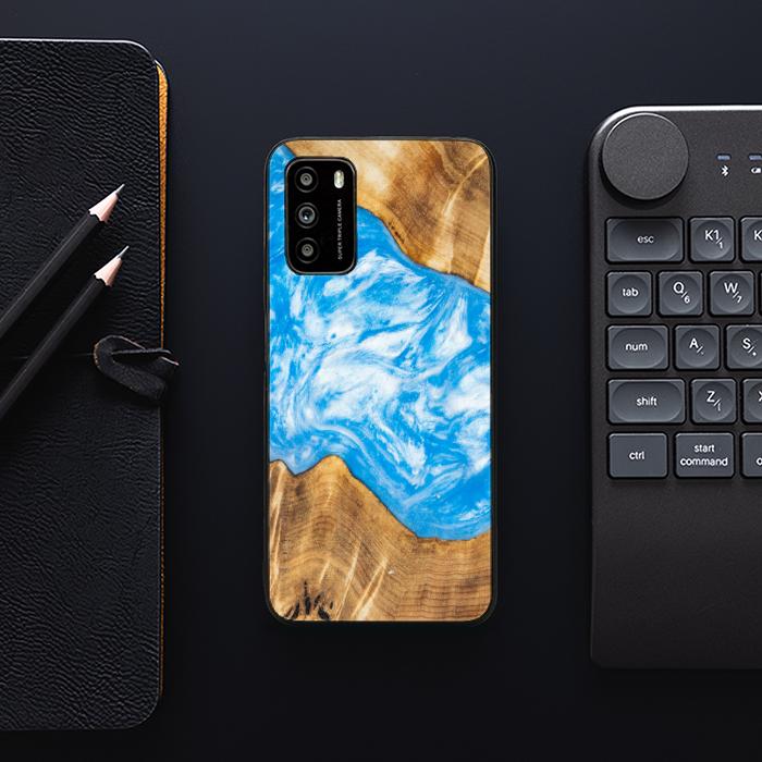 Xiaomi POCO M3 Etui na telefon z żywicy i drewna - SYNERGY# A28