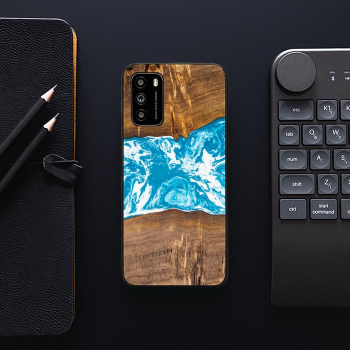 Xiaomi POCO M3 Etui na telefon z żywicy i drewna - SYNERGY#A7