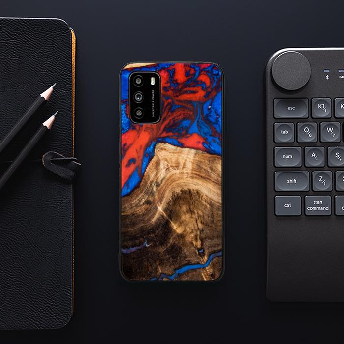 Xiaomi POCO M3 Handyhülle aus Kunstharz und Holz - SYNERGY# A82