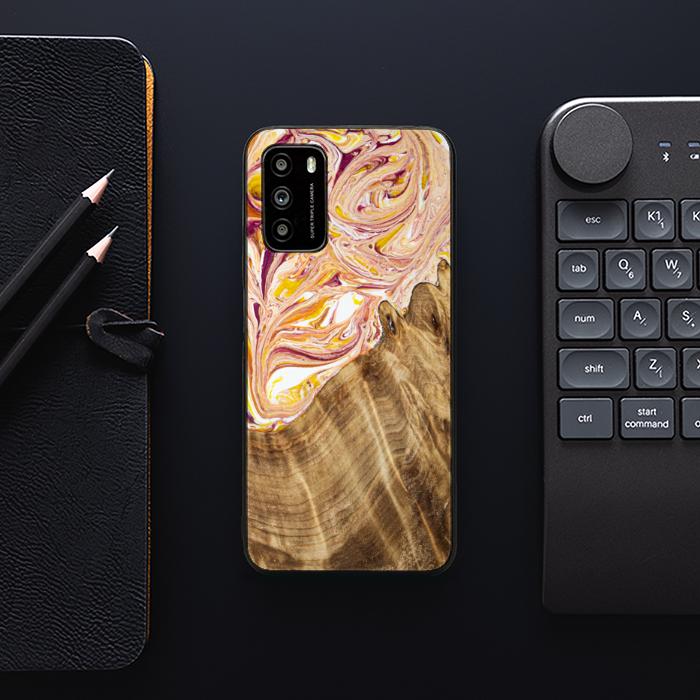 Xiaomi POCO M3 Etui na telefon z żywicy i drewna - SYNERGY#C48
