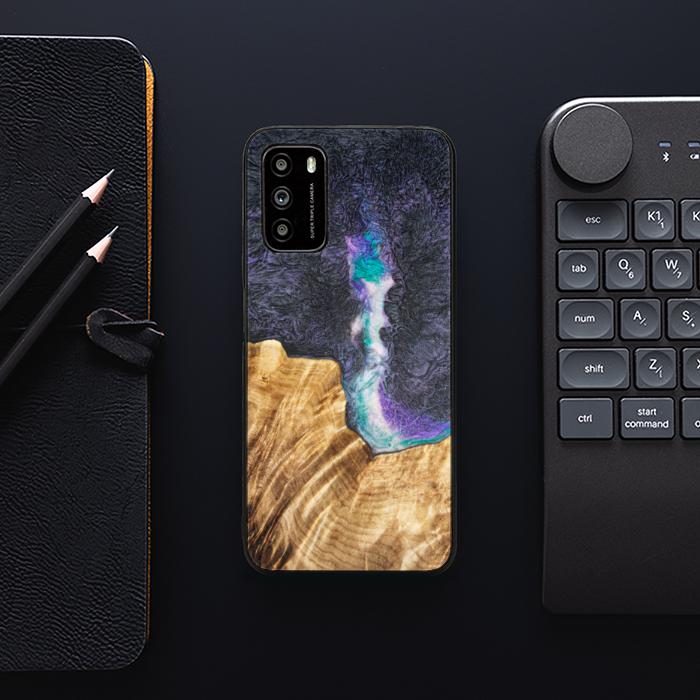 Xiaomi POCO M3 Etui na telefon z żywicy i drewna - SYNERGY#C7