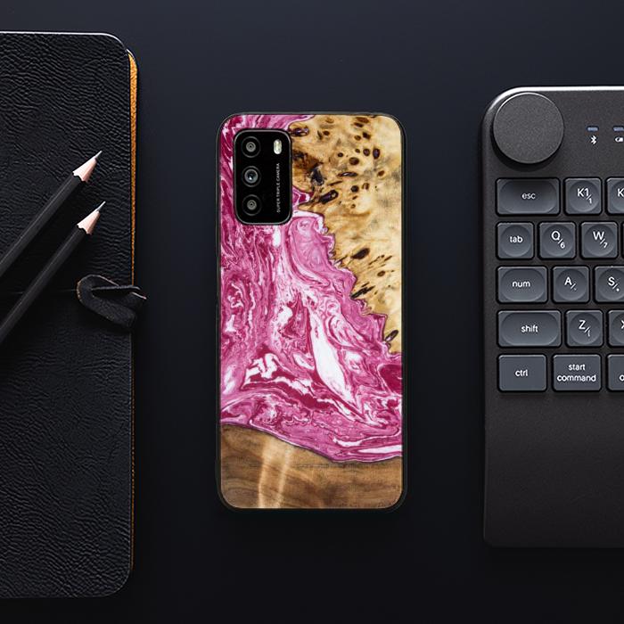 Xiaomi POCO M3 Etui na telefon z żywicy i drewna - Synergy#129