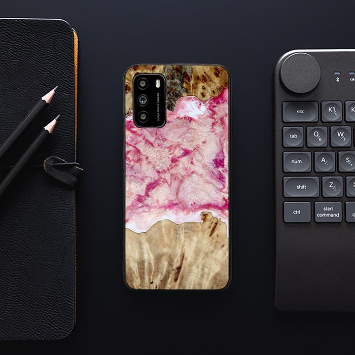 Xiaomi POCO M3 Etui na telefon z żywicy i drewna - Synergy#D101