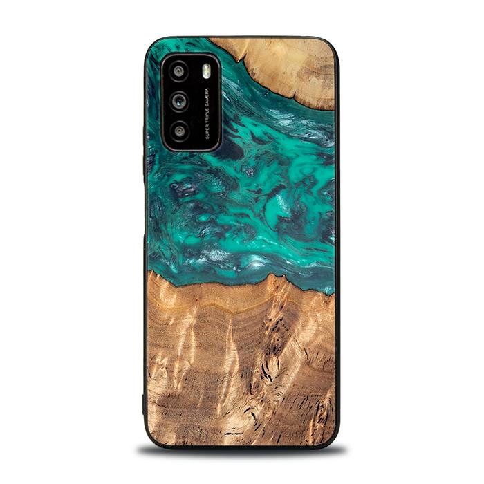 Xiaomi POCO M3 Handyhülle aus Harz und Holz - Synergy#D109