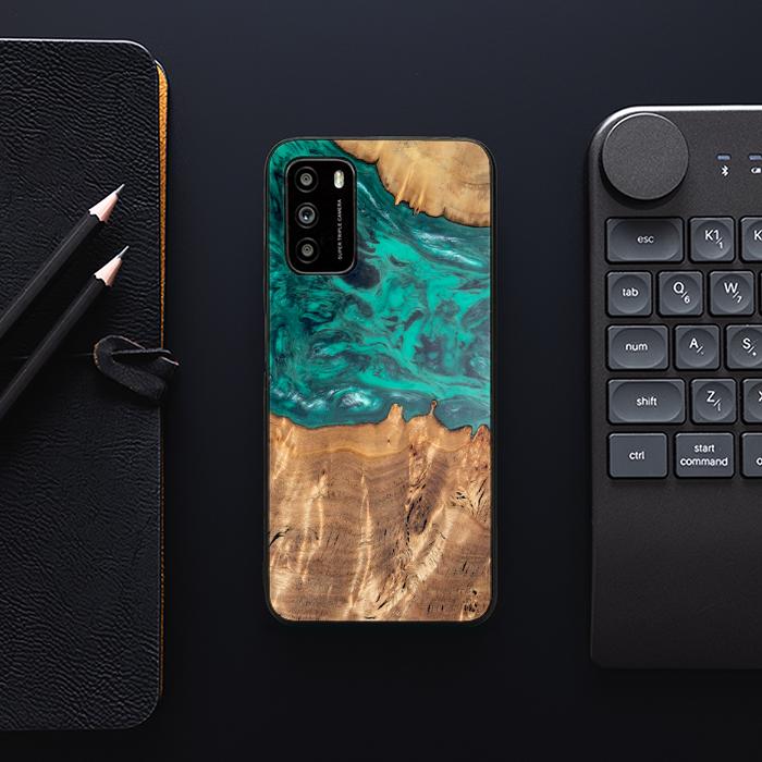 Xiaomi POCO M3 Handyhülle aus Harz und Holz - Synergy#D112