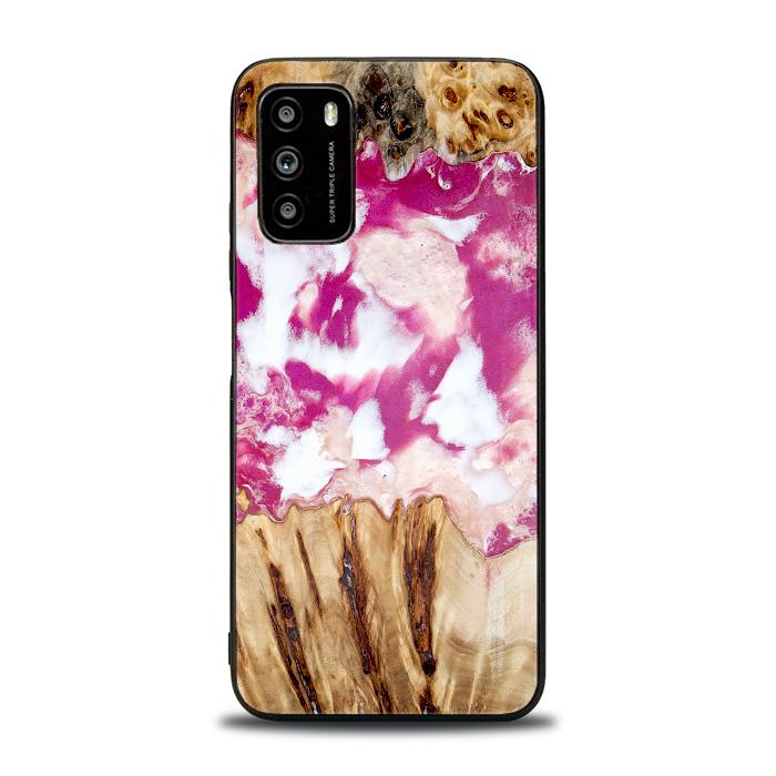Xiaomi POCO M3 Etui na telefon z żywicy i drewna - Synergy#D124