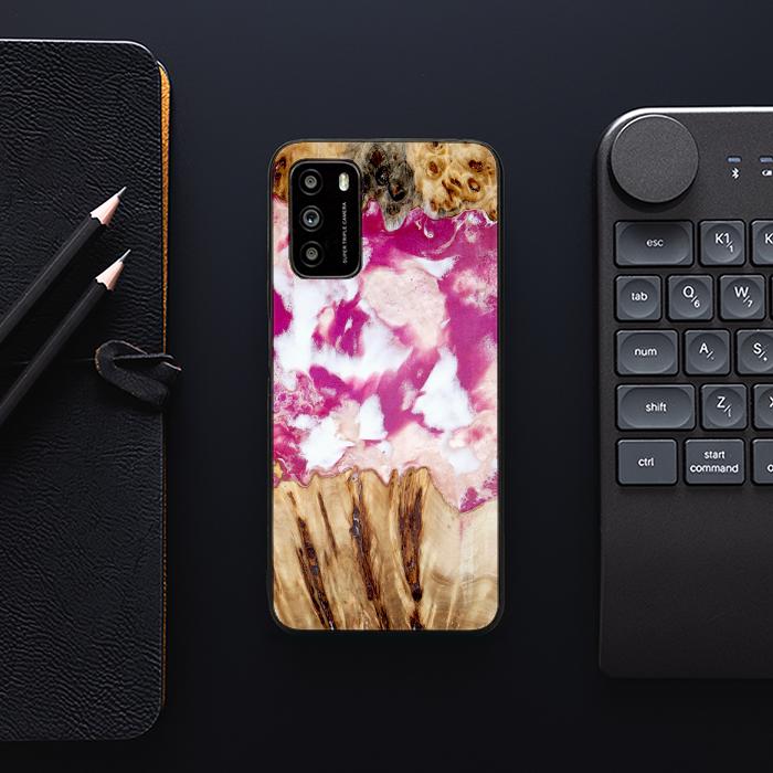 Xiaomi POCO M3 Handyhülle aus Kunstharz und Holz - Synergy#D124