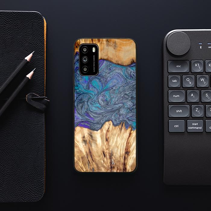 Xiaomi POCO M3 Etui na telefon z żywicy i drewna - Synergy#D132