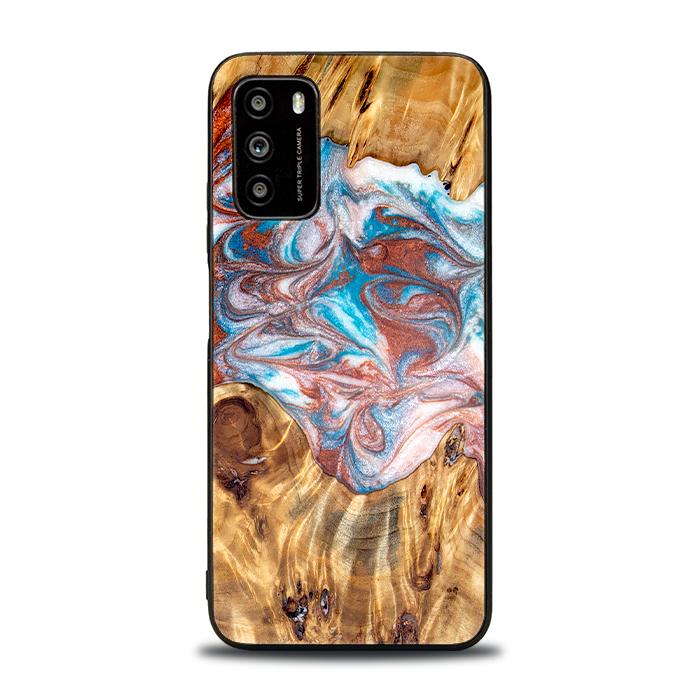 Xiaomi POCO M3 Handyhülle aus Harz und Holz - Synergy#D138